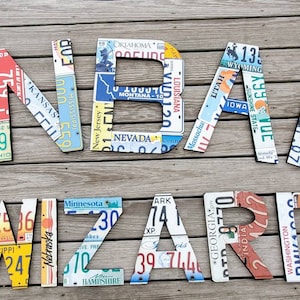 18&quot; & 12&quot;  U.S. LICENSE PLATE Letters Or Signs!!! Custom Made!!