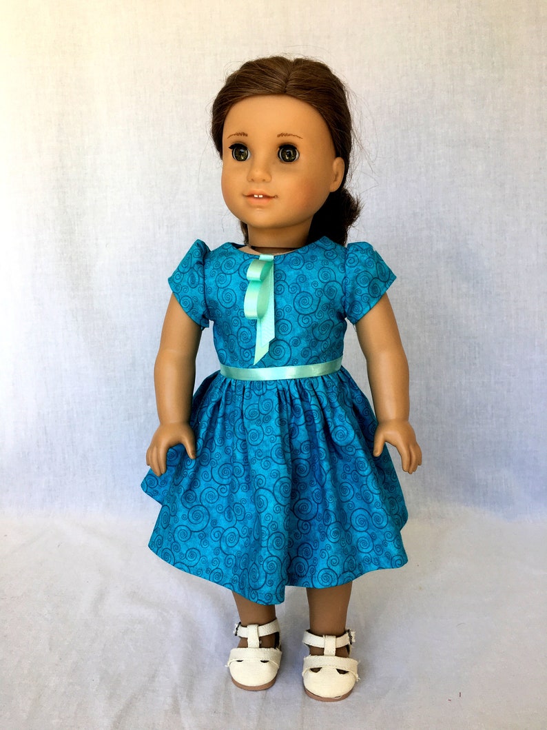 18 inch blue doll dress American Girl doll dress dress Etsy