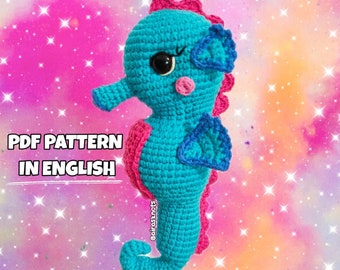 Lyra the Sea Horse Amigurumi PDF Pattern English