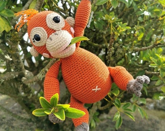 Mina, the Baby Orangutan Amigurumi Pattern