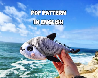 Vaquita Porpoise Amigurumi PDF Pattern in English