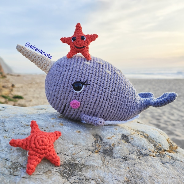 Georgie, the Narwhal Crochet Amigurumi Pattern