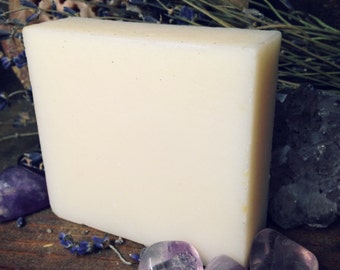 Lavender Soap - French Lavender Soap- Facial Soap Set- Soapstone Soap Dish-No Parabens - Sulfates -Synthetic Fragrances-Phthalates-GMOs