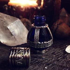Egyptian Musk Perfume-tear cobalt bottle-musk-annointing oil- holy oil