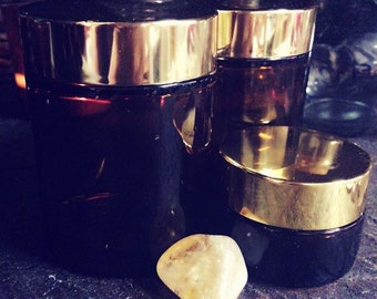 Gold Lid Jar-Cream Jar-Amber Glass Jar-Ointment Jar-Bulk wholesale jars-Gold Jar Lid-Quality Packaging-Beautiful Cosmetic Jars