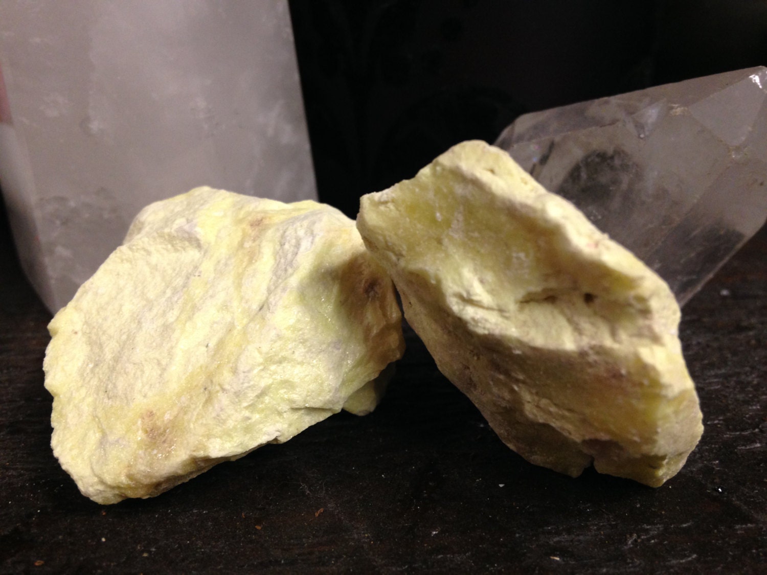 Sulfurbrimstone Rough Stonelarge Specimanfire Elemental Etsy