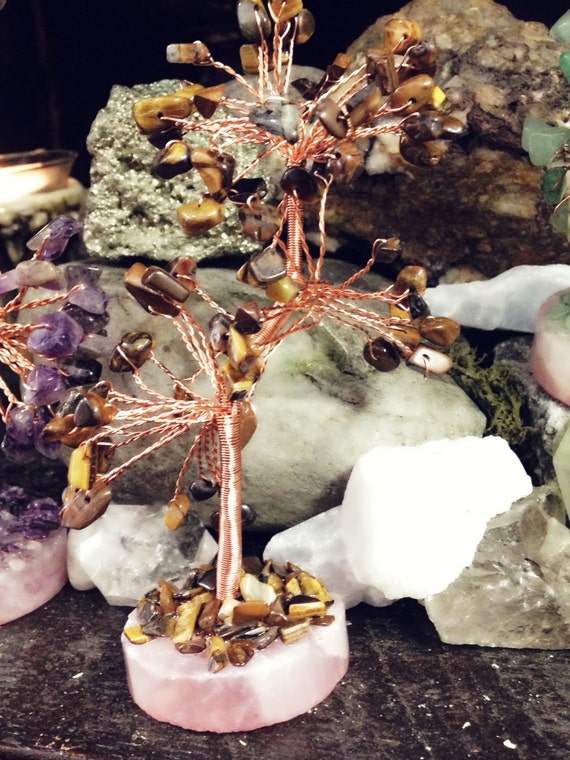 Gem Treetiger Eyerose Quartz Gem Tree Quartz Gem Etsy