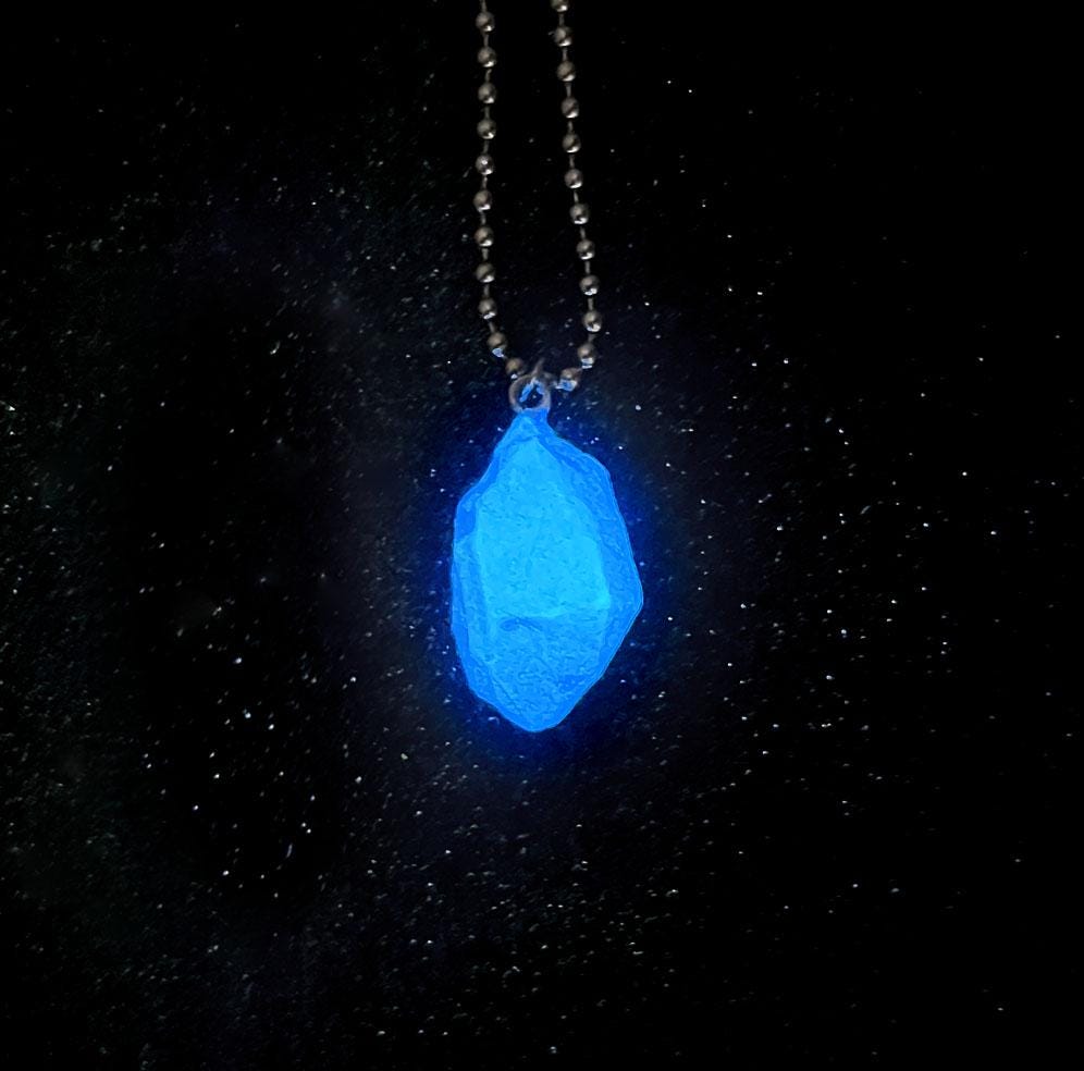 Blue Sky Glowing Rock