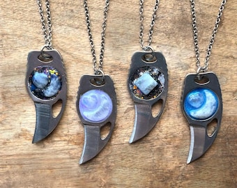 Moonstone Blade Necklace