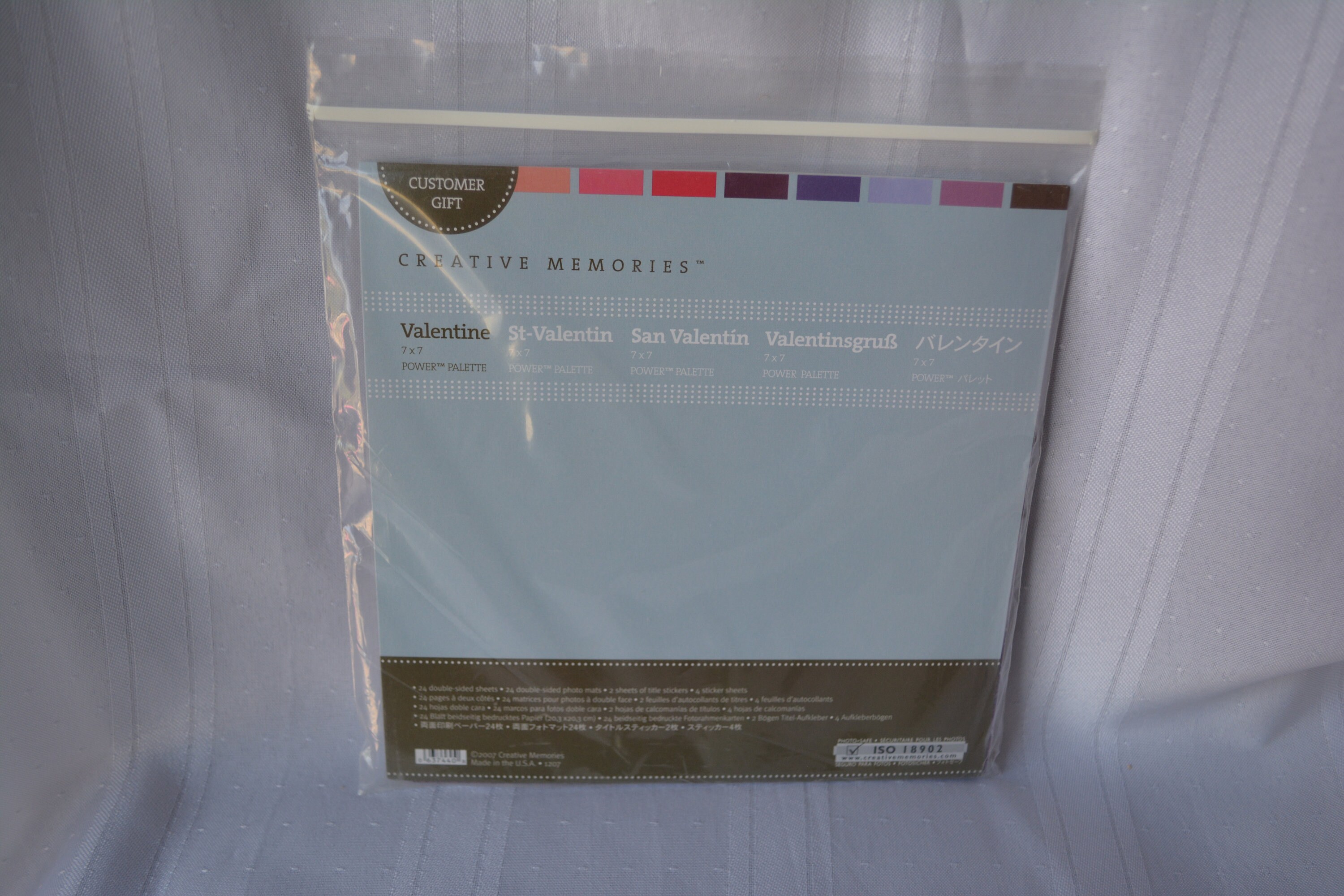 Creative Memories 7x7 Black Scrapbook Pages 12 sheets NIP 6149080204 24 pages 