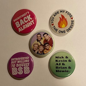 Backstreet Boys pins (set of 5)