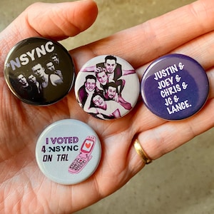 NSYNC pins (set of 4)