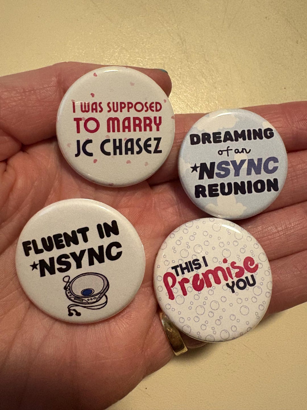 NSYNC Pins (set of 4) - Etsy