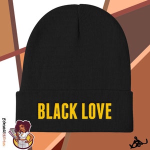 Black Love Beanie image 1
