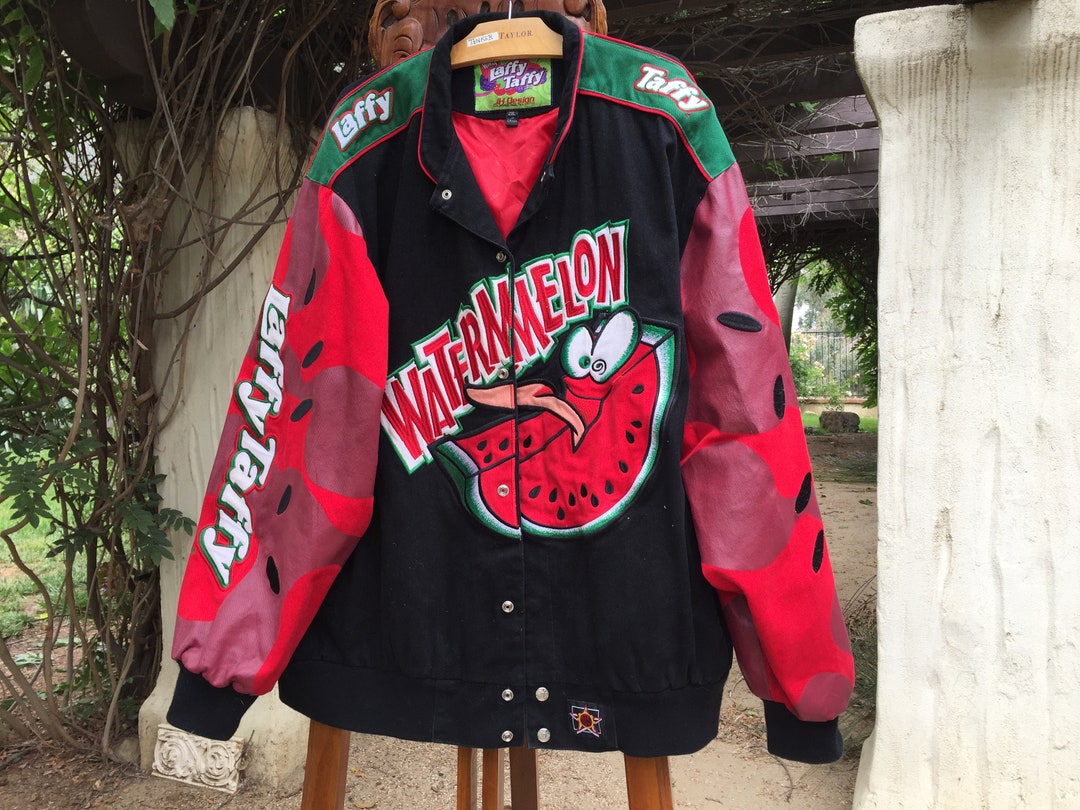 JH DESIGN Laffy Taffy WATERMELON Nascar Jacket Size 2XL Etsy