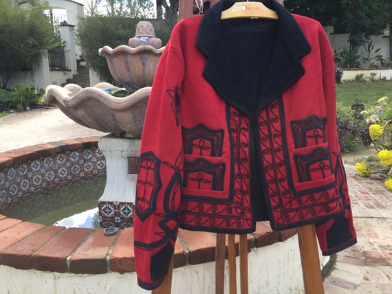 Vintage 70's Sololá traditional jacket with Quetz… - image 1