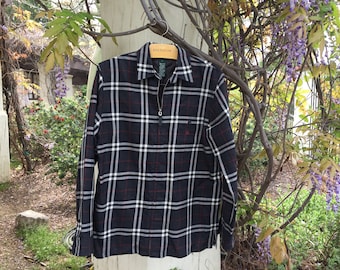 1990's Medium Ralph Lauren Silk Linen Yellow Blake Button Down