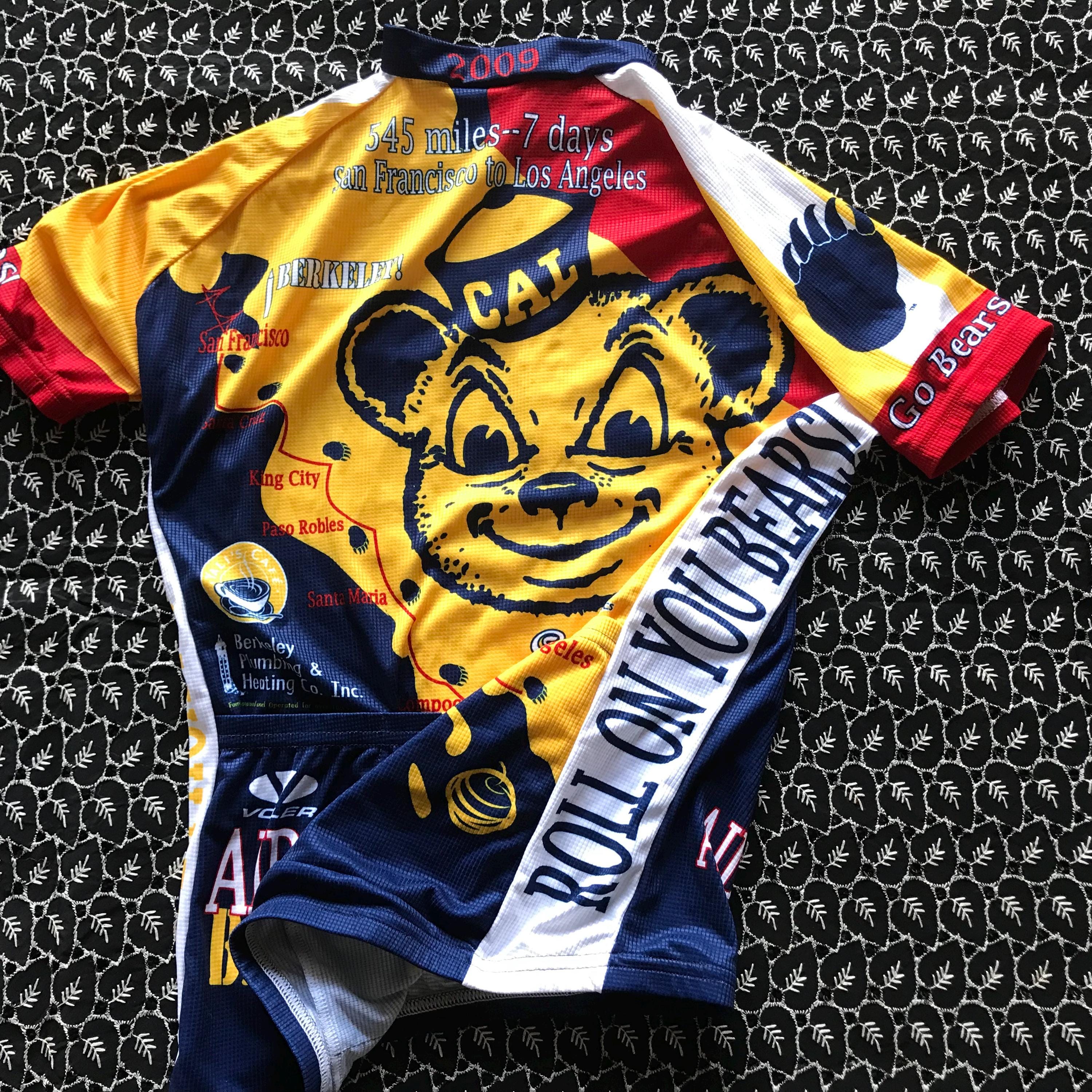 CAL BERKELEY Bears CYCLIST Jersey Women's Medium (gender Neutral ...