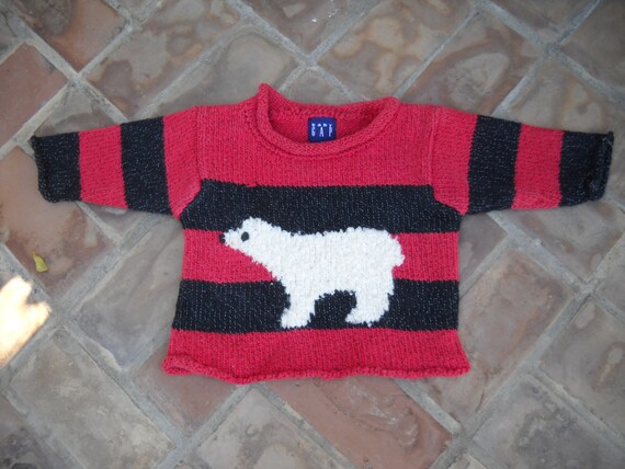 Baby Gap, Polar Bear Sweater, Child size small, 9… - image 1