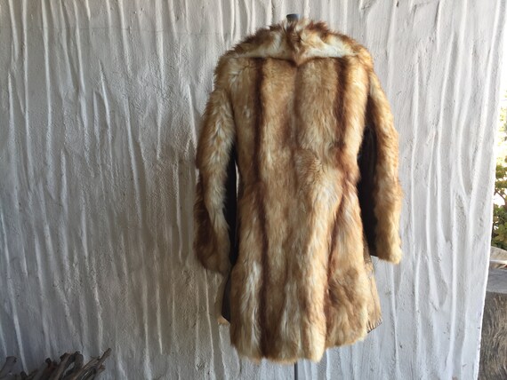 Mouton Lamb and Leather Panel Coat Size Small Cre… - image 8
