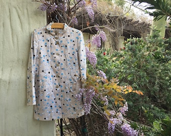 yellow polka dot raincoat