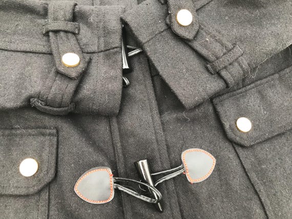 COOGIE WOOL TOGGLE Coat Size Medium Wool Poly Ble… - image 5