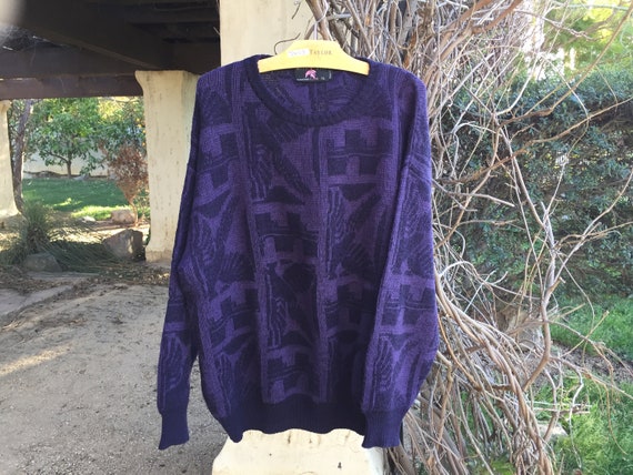 GORGEOUS PURPLE Wool Pullover Sweater from Italy … - image 5