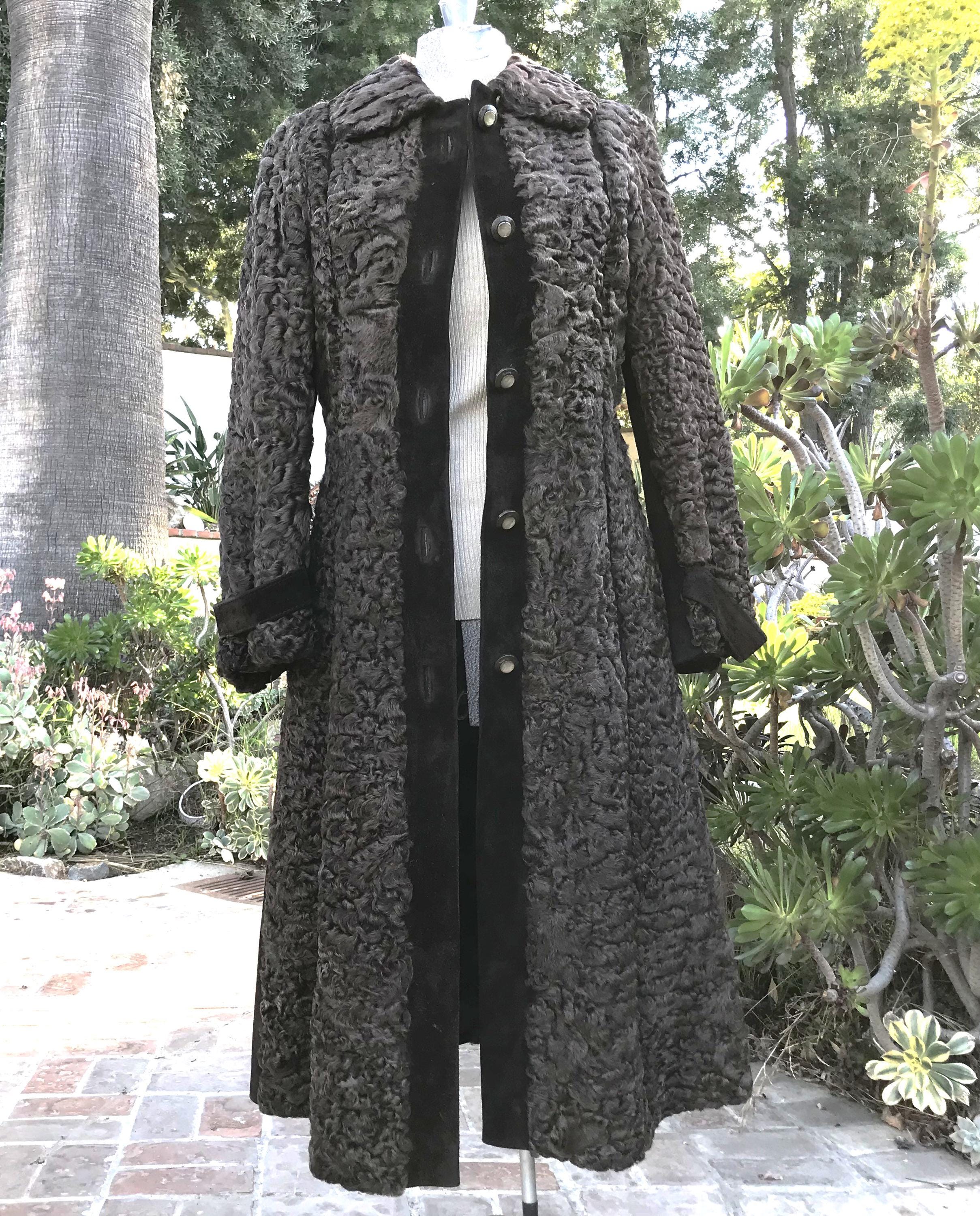 ジャケット・アウター Ameri VINTAGE SHEEP MOUTON LONG COAT Mouton Coat- Size L – VintageFurs