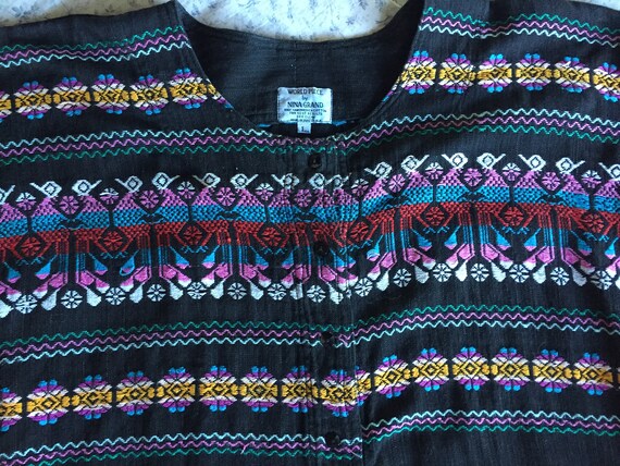 Handloomed Guatemalan Jacket Features Peacock Emb… - image 3