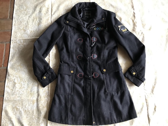 COOGIE WOOL TOGGLE Coat Size Medium Wool Poly Ble… - image 9