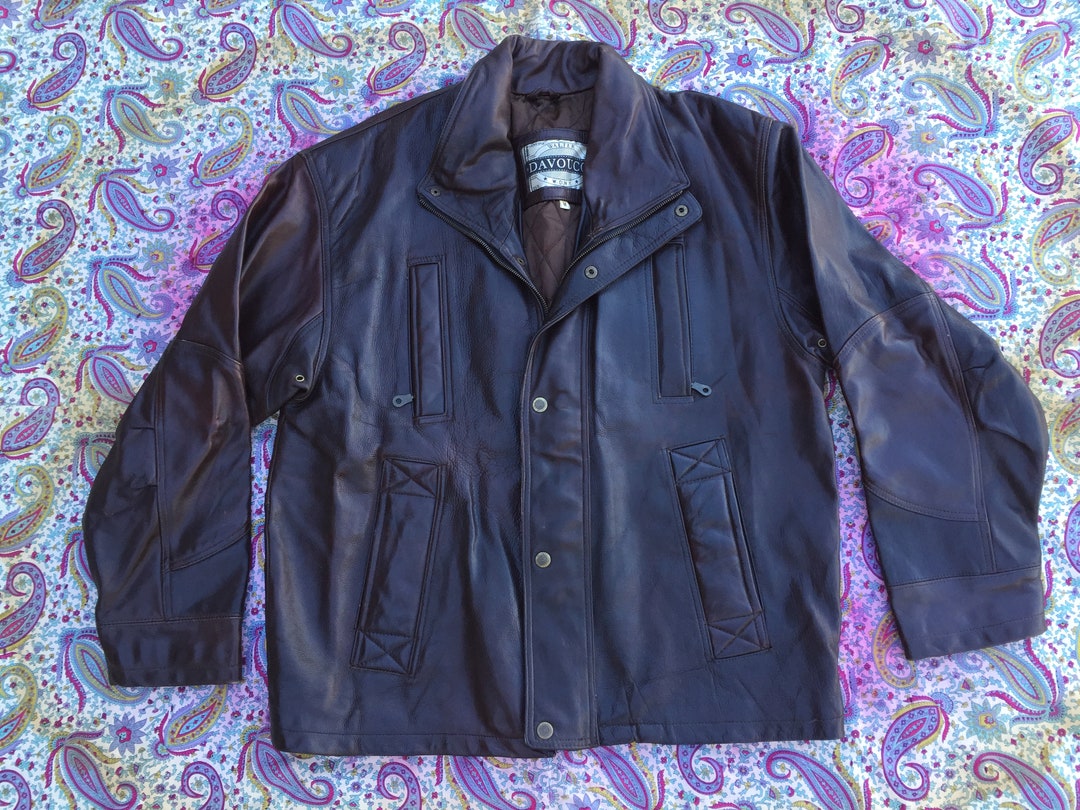 WALTER DAVOUCCI NY Premium Shearling Leather Bomber Jacket, Moto Jacket ...