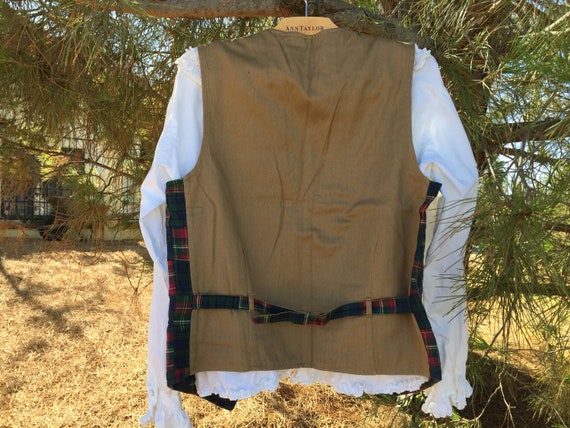 TOMMY HILFIGER MADRAS Plaid Quilt Vest Tag says L… - image 10