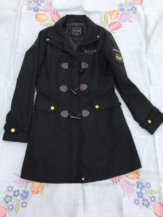 COOGIE WOOL TOGGLE Coat Size Medium Wool Poly Ble… - image 7