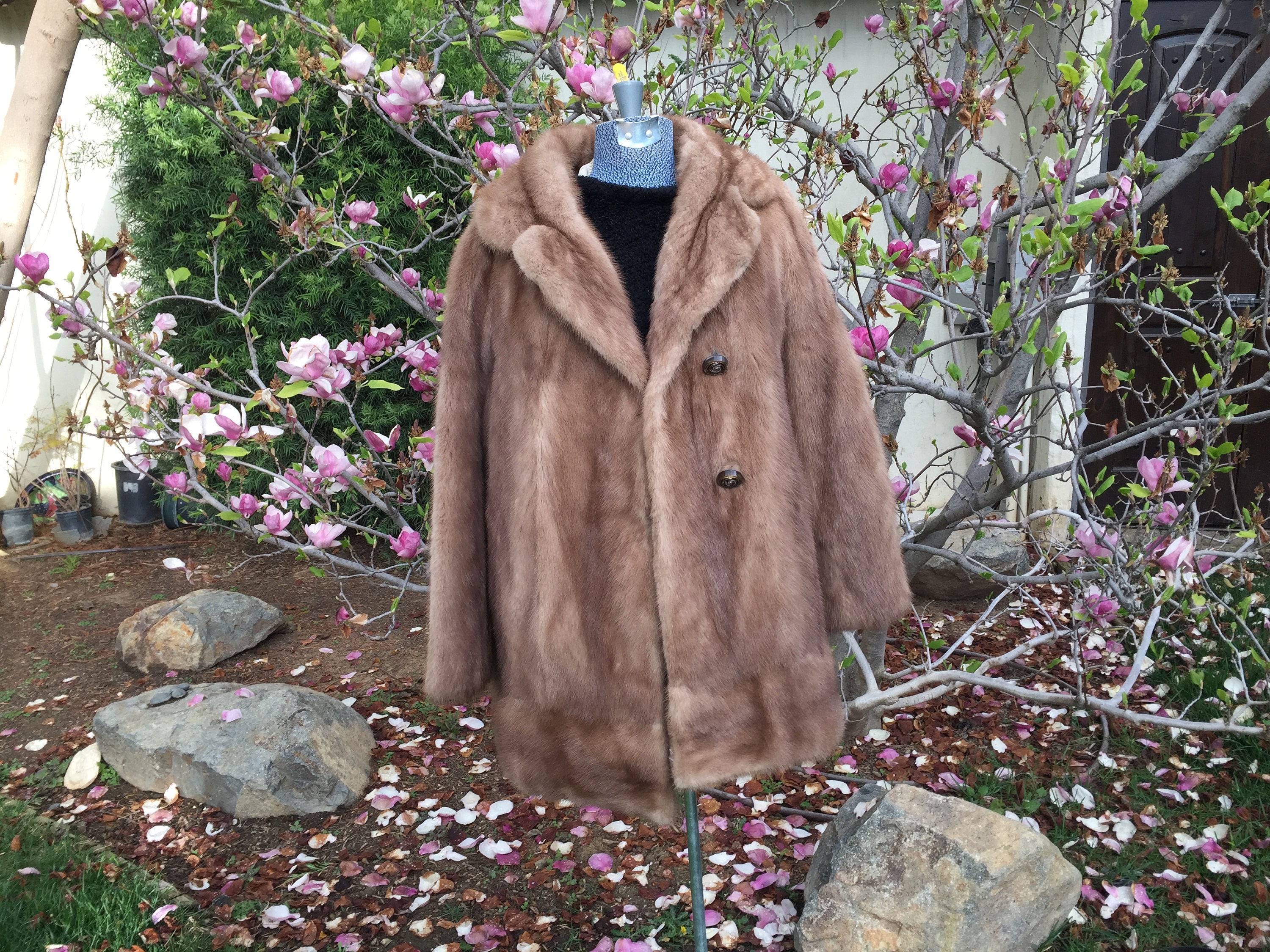 macro monogram flower shearling