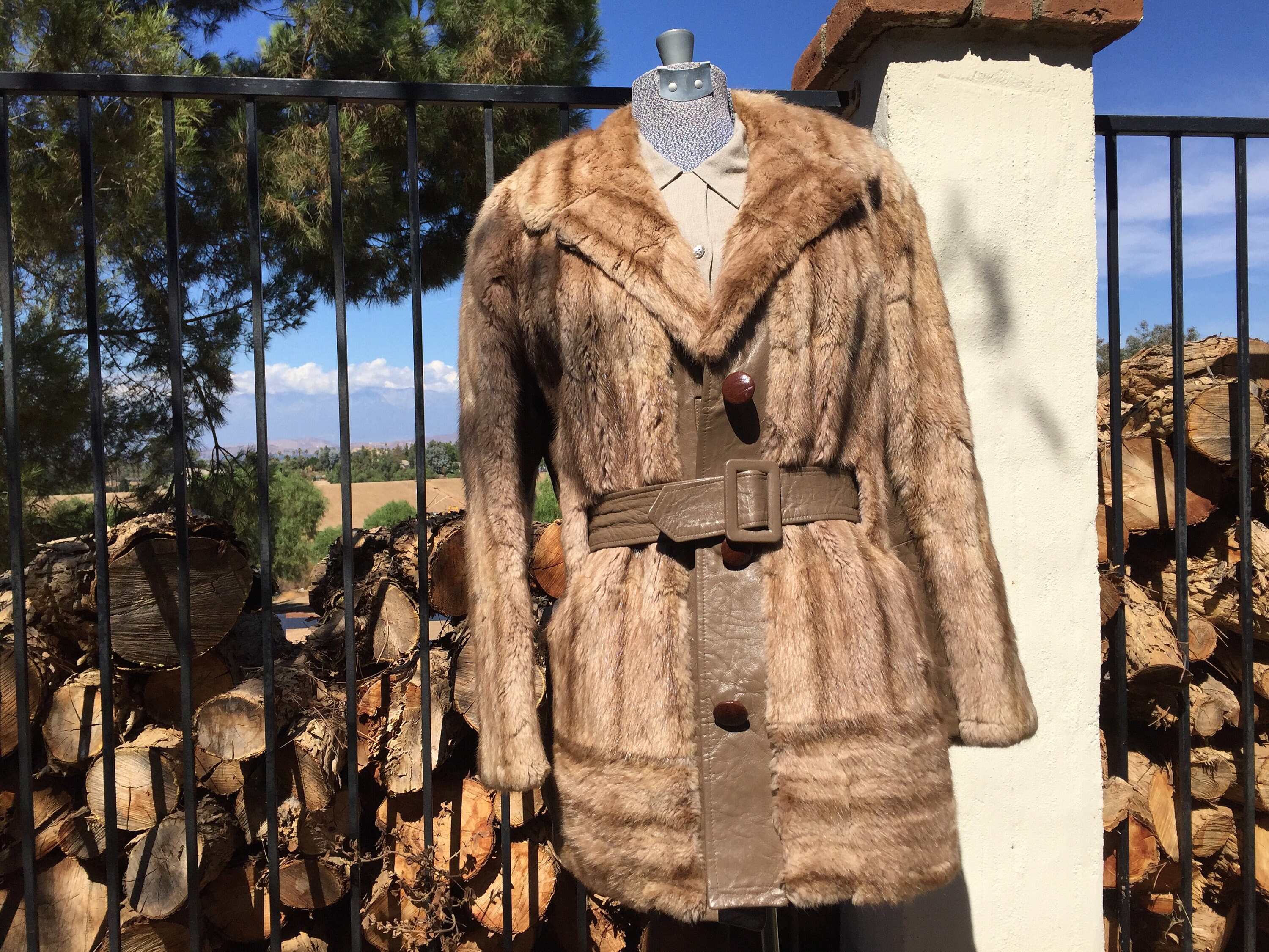 INCREDIBLE Mod Mink Panel Coat 1970s Custom Made by Northwestern Fur ...