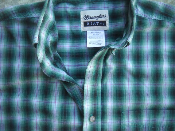 Wrangler Riata Shadow Plaid Shirt in 