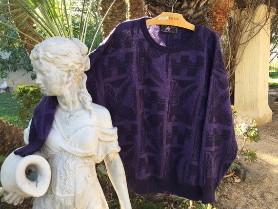GORGEOUS PURPLE Wool Pullover Sweater from Italy … - image 6