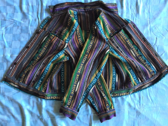Hand Loomed Guatemalan Textile Jacket Size Medium… - image 8