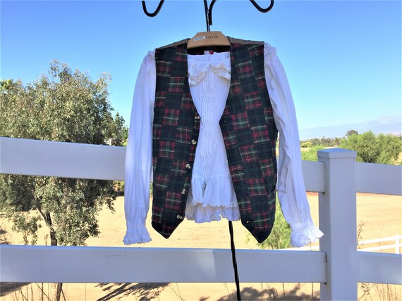 TOMMY HILFIGER MADRAS Plaid Quilt Vest Tag says L… - image 6