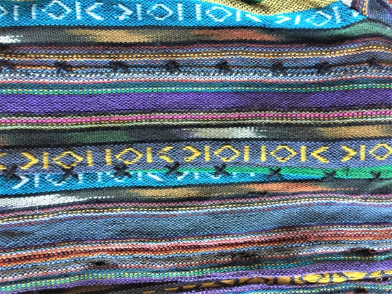 Hand Loomed Guatemalan Textile Jacket Size Medium… - image 10