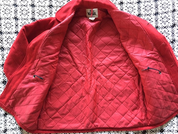 RED WOOLRICH BUFFALO Barn Coat/ Hunting jacket Lu… - image 8