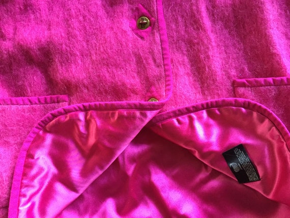 Fuchsia RUBY 100% Mohair Coat by Nicole Miller Pe… - image 10