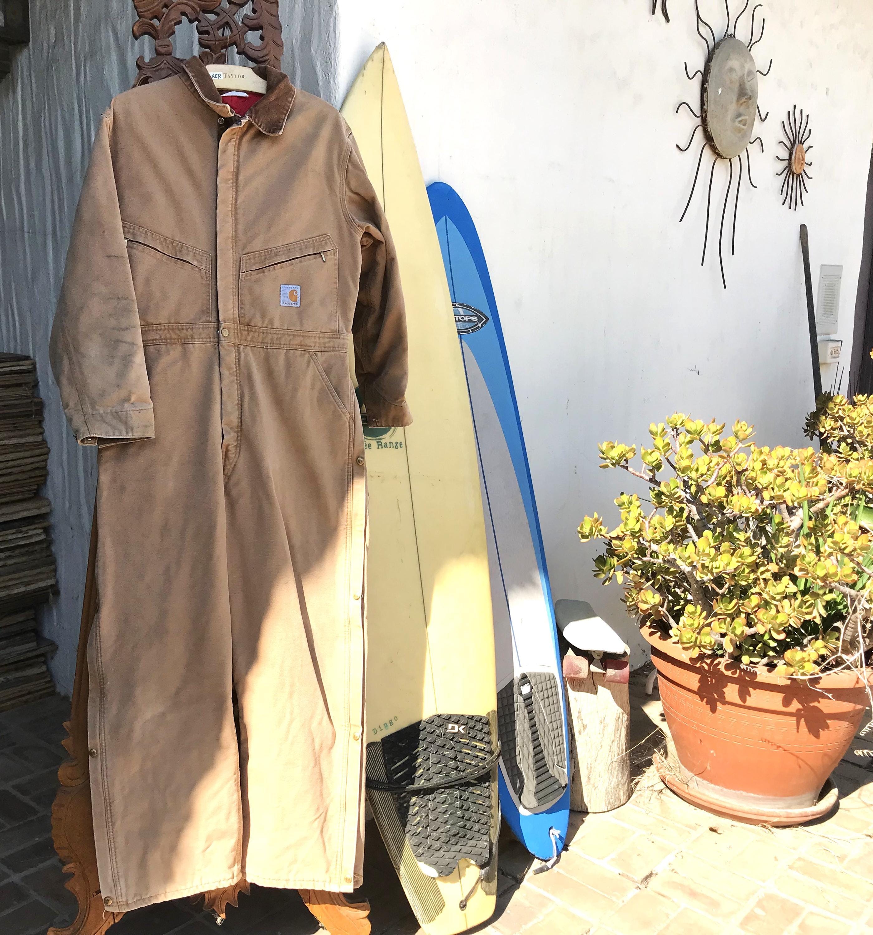 Vintage 80s Carhartt Insulated Canvas Coveralls, 100 Year
