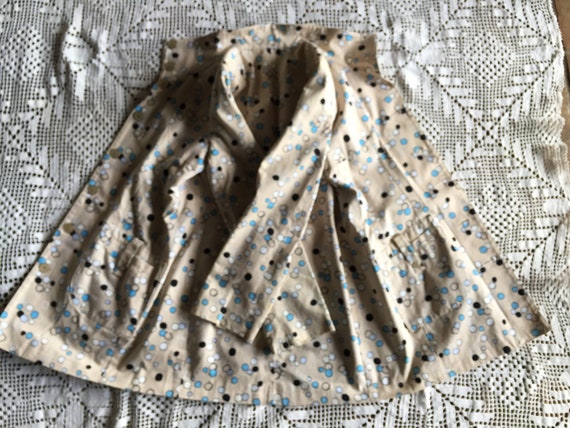 Mary Quant Style Tan & Blue Polka Dot SPRING TREN… - image 8