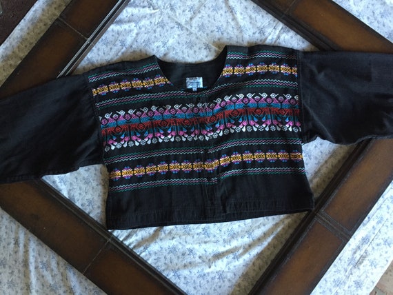 Handloomed Guatemalan Jacket Features Peacock Emb… - image 2