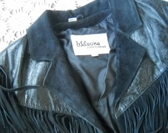 wilson leather fringe jacket