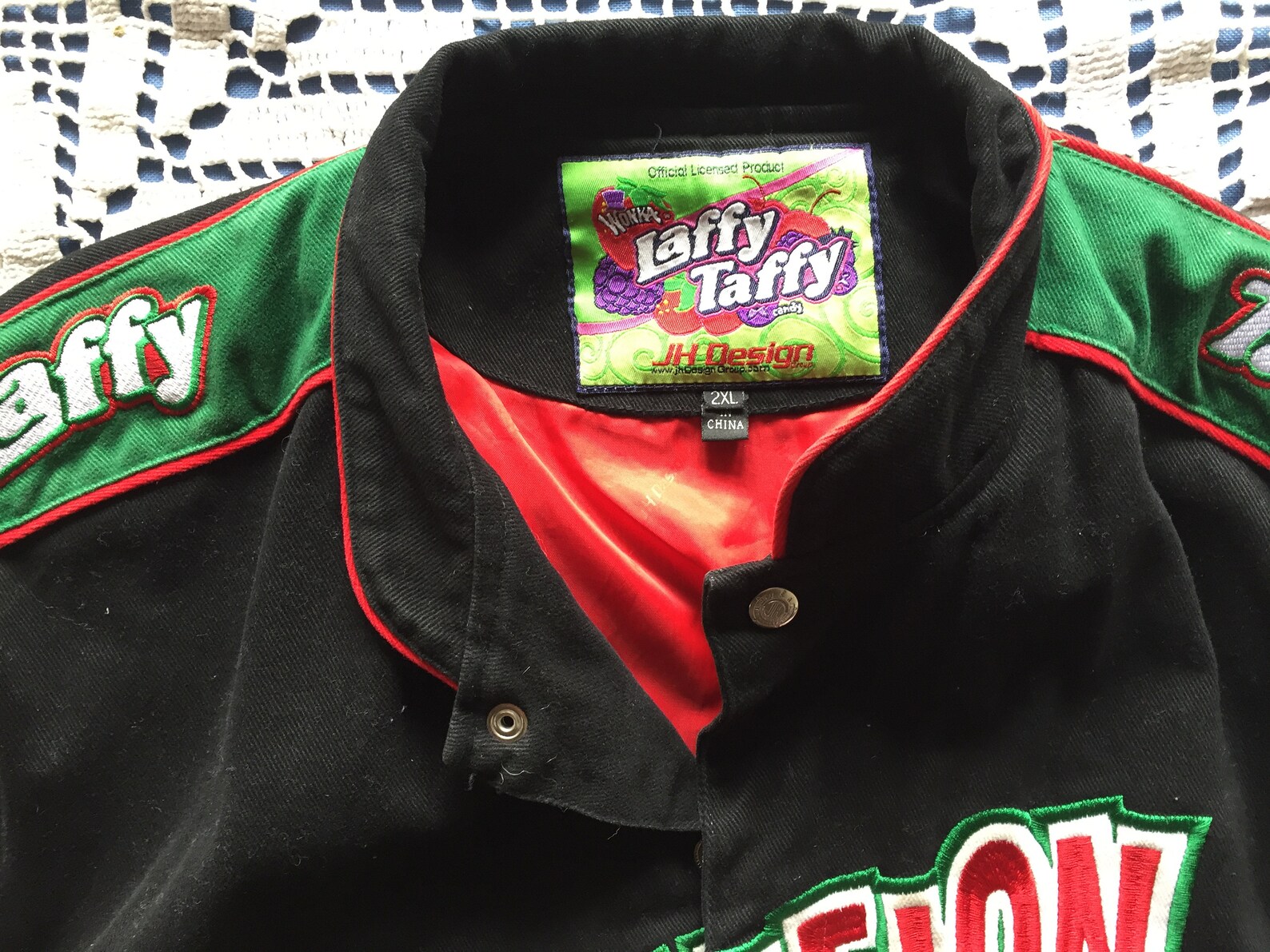 JH DESIGN Laffy Taffy WATERMELON Nascar Jacket Size 2XL Etsy