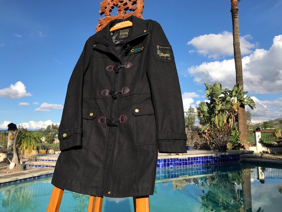 COOGIE WOOL TOGGLE Coat Size Medium Wool Poly Ble… - image 14