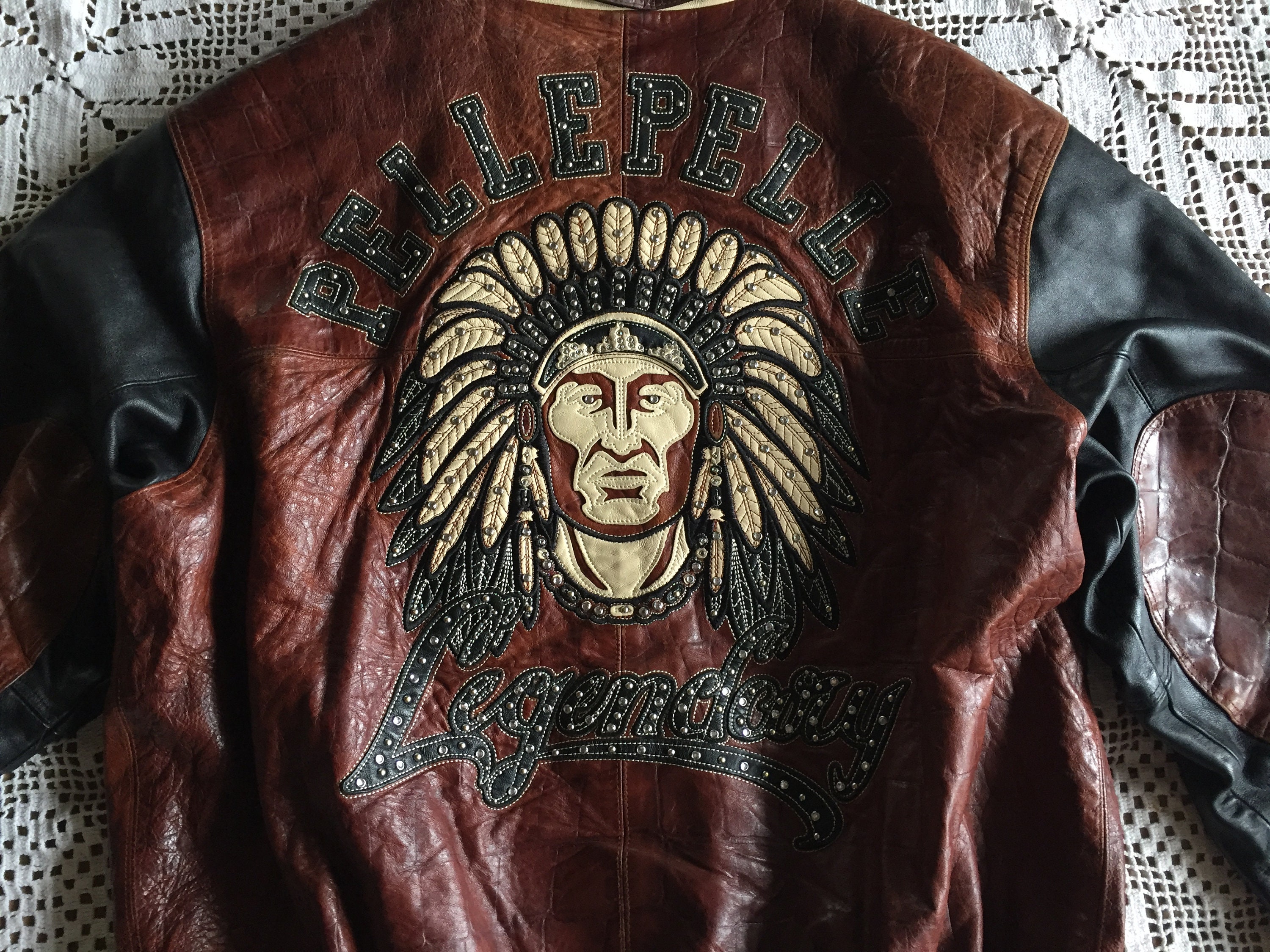 ジャケット/アウター PellePelle 90s Croc Suede Leather Coat