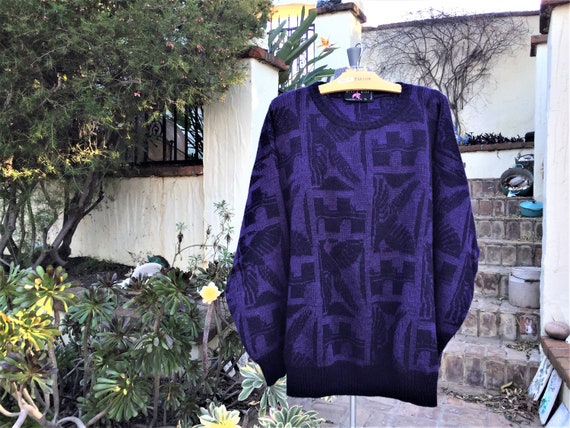 GORGEOUS PURPLE Wool Pullover Sweater from Italy … - image 2